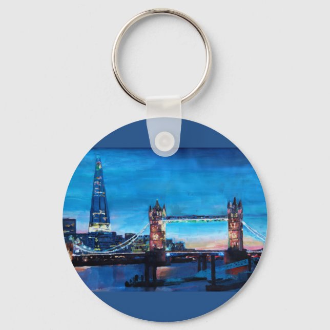 Porte-clés London Tower Bridge avec The Shard (Recto)