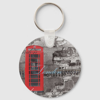 Porte-clés London Traveller Scripts Red Telephone Booth