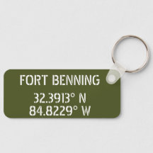 Longitude de la latitude de Fort Benning