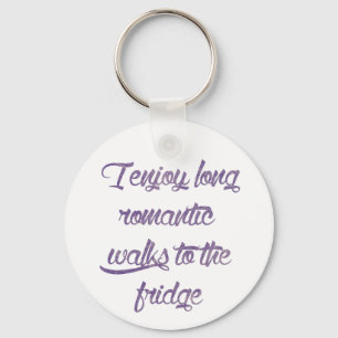 Porte-clés Longue marche romantique vers la typographie du ré