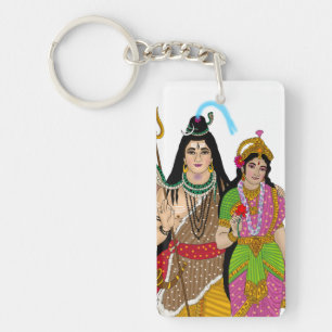 Porte-clés Lord Shiv Parvati