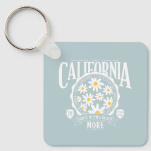 Porte-clés Los Angeles California Floral Graphic