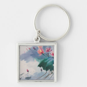 Porte-clés Lotus dans l'étang