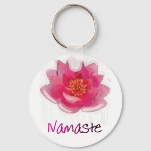 Porte-clés Lotus Fleur "Namaste" Cadeaux de Yoga