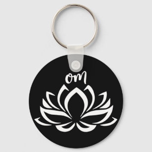 Porte-clés Lotus Om White