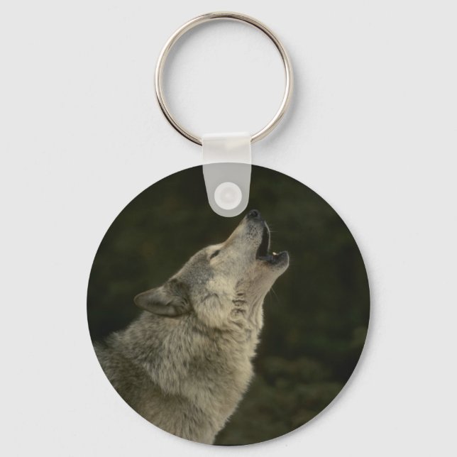Porte-clés Loup gris (Recto)