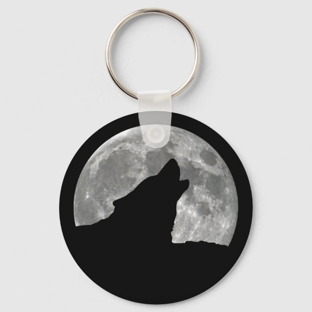 Porte-clés loup hurler (Recto)