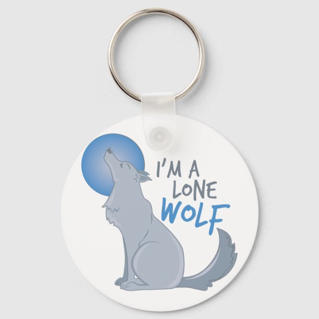 Porte-clés Loup solitaire (Recto)