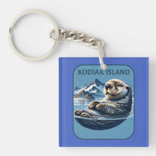 Porte-clés Loupe de mer de l'île Kodiak Alaska