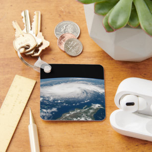 Porte-clés L'Ouragan Dorian Au-Dessus De L'Océan Atlantique.