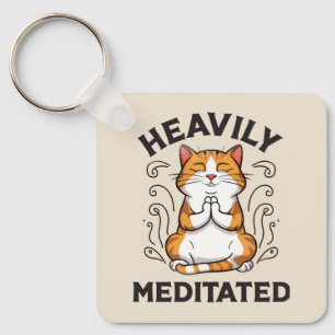 Porte-clés Lourdement Méditée Funny Yoga