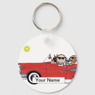 Porte-clés Louveur de voiture - Dessin masculin