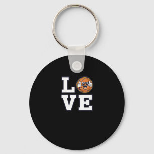 Porte-clés Love Basketball Design Avec Cool Emoji Et