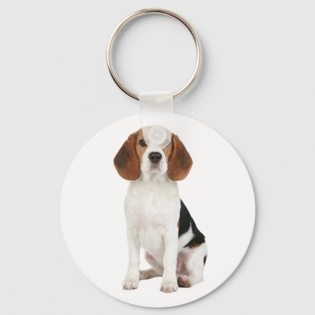 Porte-clés Love Beagle Chien Chien Chien Customisé Porte - cl (Recto)