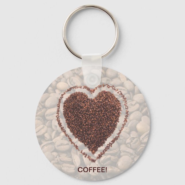 Porte-clés Love Coffee (Recto)