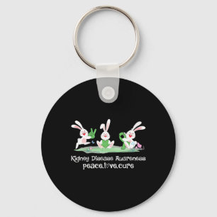 Porte-clés Love Cure Green Ribbon Sensibilisation aux maladie