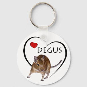 Porte-clés Love Degus Keyring