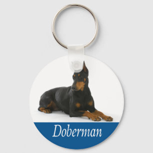 Porte-clés Love Doberman Pinscher Puppy Dog Keychain