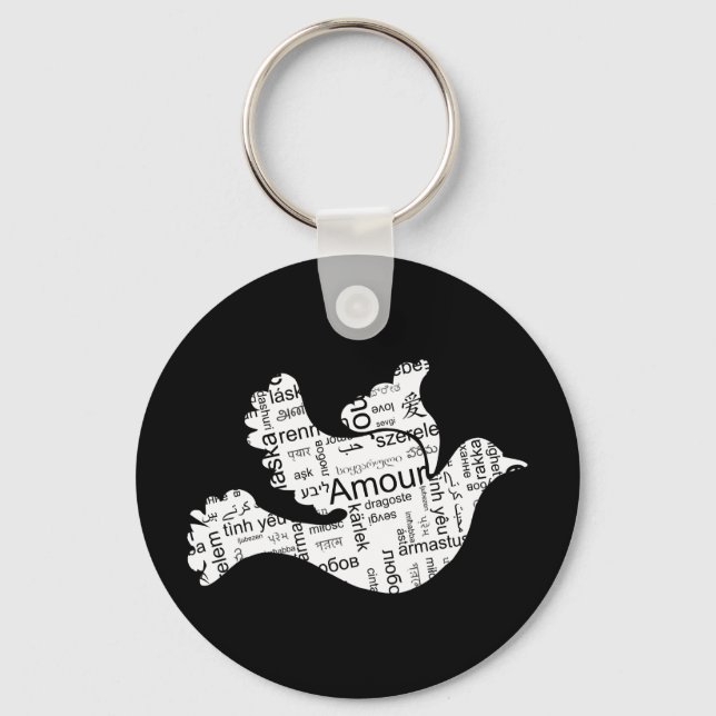 Porte-clés Love Dove (Recto)