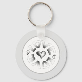 Porte-clés Love Grey