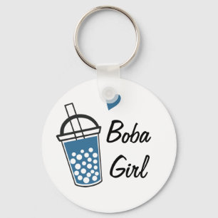 Porte-clés Love Heart Boba Girl Personnalisée Nouveauté