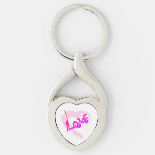 Porte-clés Love Hearts Zipper Charm Porte - clé