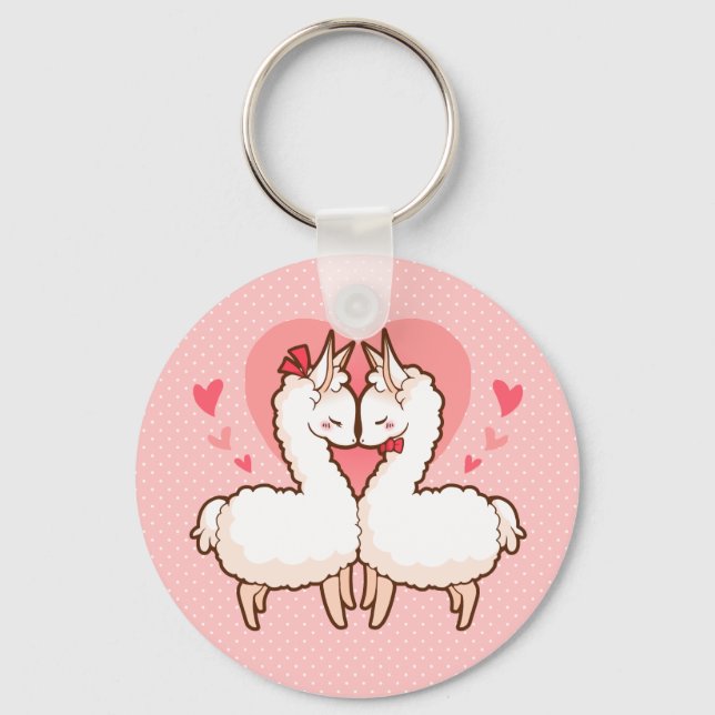 Porte-clés Love Llama Porte - clé (Recto)