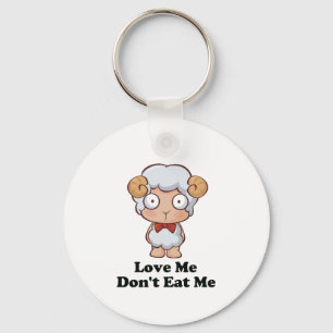 Porte-clés Love Me Don't Eat Me Sheep Design