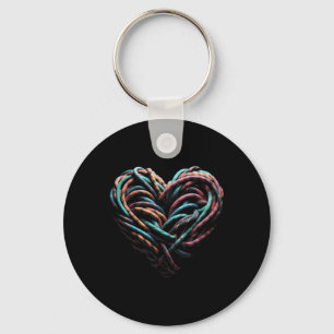 Porte-clés Love Mountain Escalade Rock Climber Heart