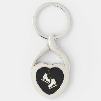 Porte-clés Love Patinage sur glace