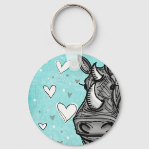 Porte-clés love rhino