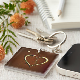 Porte-clés Love Shards of Gold Key Ring