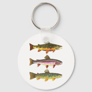 Porte-clés Love Trout? Perfect Angler Ichthyology Gift