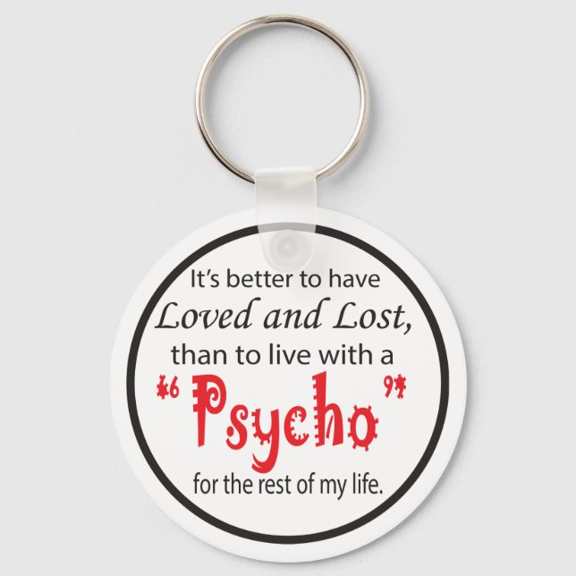 Porte-clés Loved and Lost | Porte - clé de divorce (Recto)