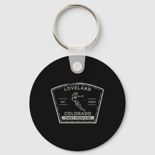 Porte-clés Loveland Colorado Manches longues Ski de neige