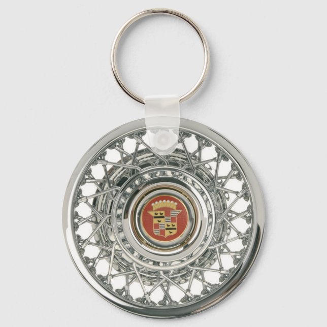 Porte-clés Lowrider Cadillac Low Rider Caddy Wire Wheels (Recto)