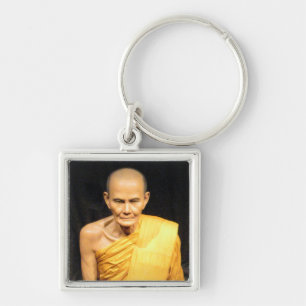 Porte-clés Luang Poo Mun Bhuridatto ... Moine bouddhiste