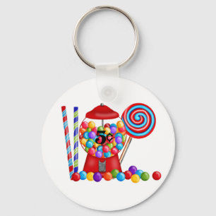 Porte-clés Lucette de sucrerie de machine de Gumball