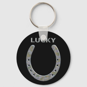 Porte-clés Lucky Horseshoe in Silver