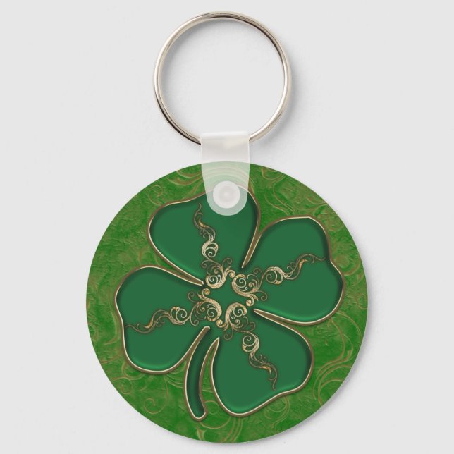 Porte-clés Lucky Irish Shamrock Porte - clé (Recto)