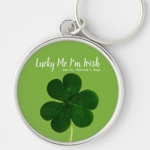 Porte-clés Lucky Irish St. Patrick's Day Shamrock vert