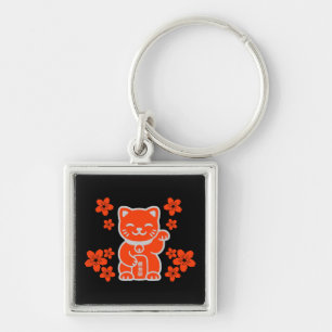 Porte-clés Lucky Japonais Maneki-neko