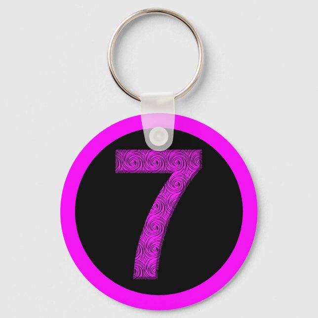 Porte-clés Lucky Sept spirales vibrationnelles (Recto)