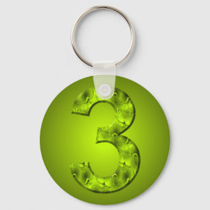 Porte-clés Lucky Trois Nature Magique Clé Ring Vert