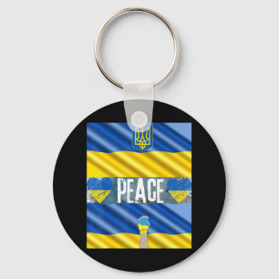 Porte-clés L'Ukraine pour la paix se lève pour l'Ukraine Stop