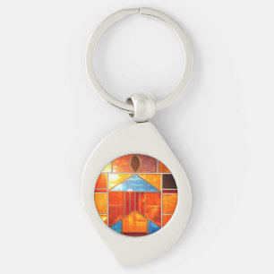 Porte-clés Lumière magique déferlant des fenêtres de l'Eglise