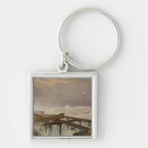 Porte-clés Lumières bleues, pilier de Teignemouth - allumage