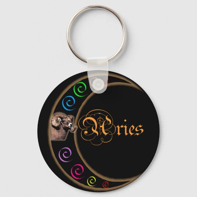 Porte-clés Lune céleste Bélier (Recto)