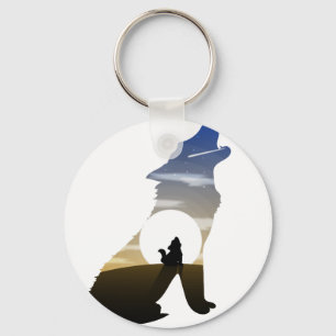 Porte-clés Lune de loup de bébé