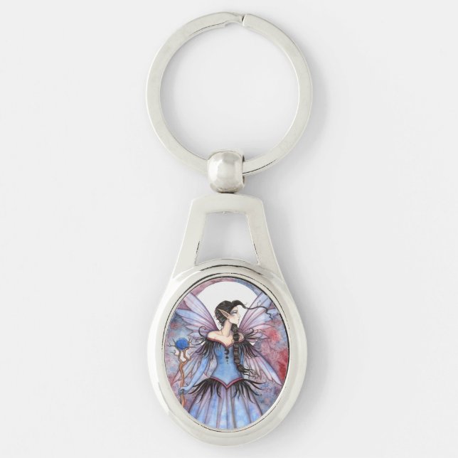 Porte-clés Lune d'hiver Fairy Imaginaire Art (Devant)